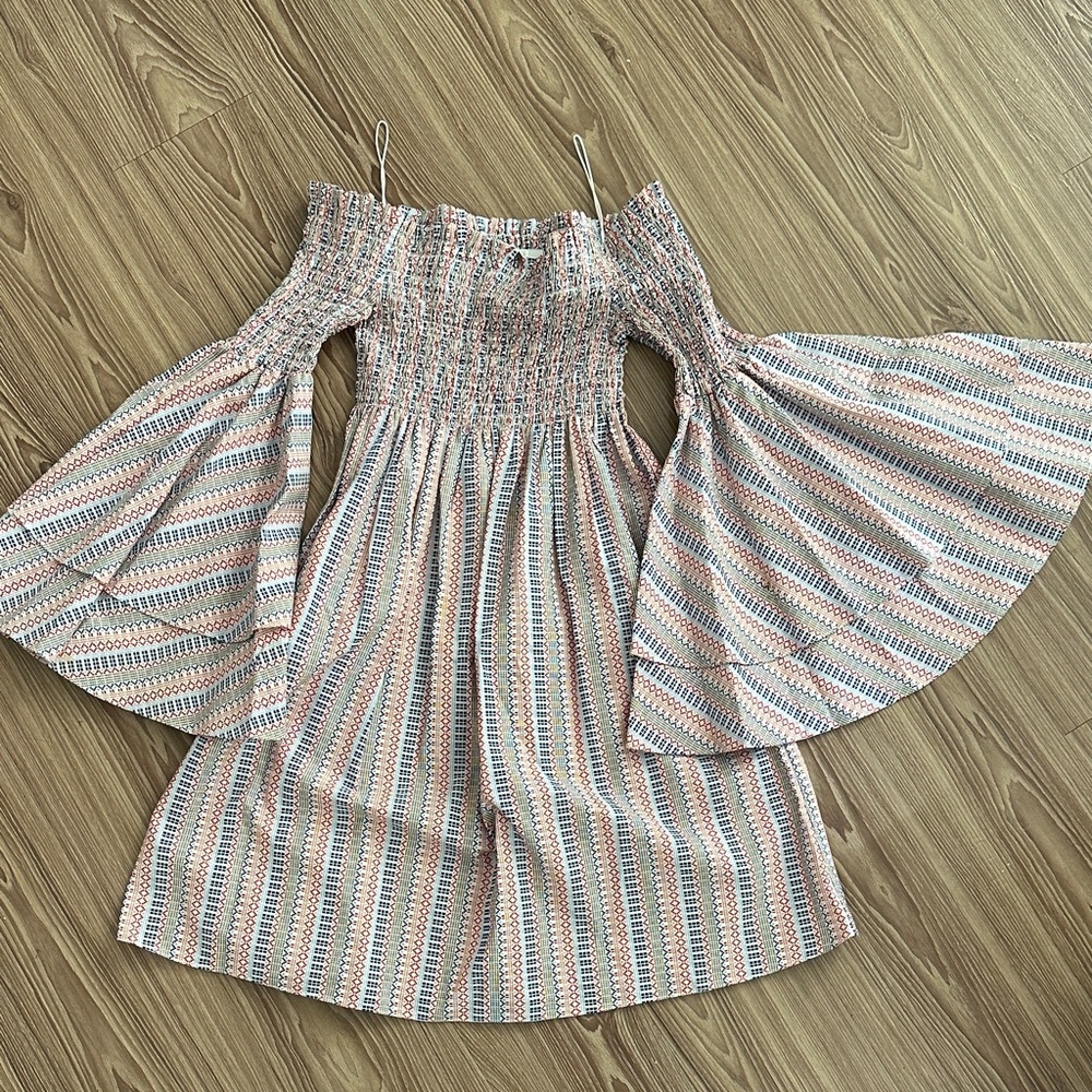 Caroline Constas Multicolor Off-Shoulder Dress